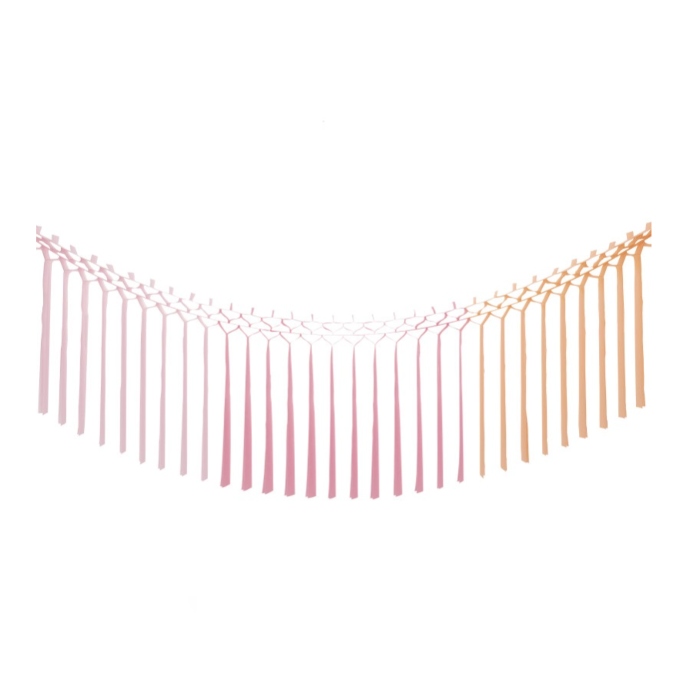 Macrame Guirlande Pink   8m