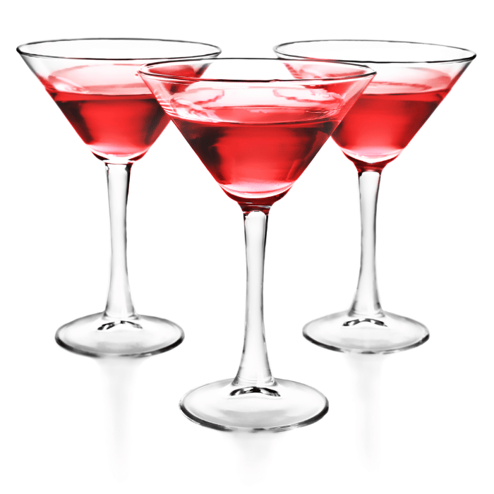Martini Cocktailglas Sæt 4 stk. - Perfekt til fest!