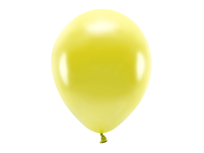 Metallic Gule Balloner 10 stk - Perfekte til Fest!