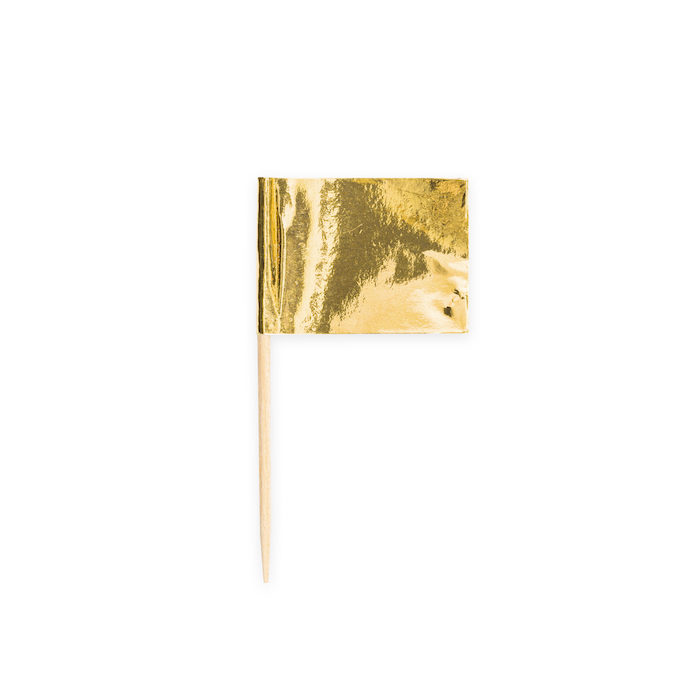 Metallic Guld Træpinde 50 stk. til Festdekoration