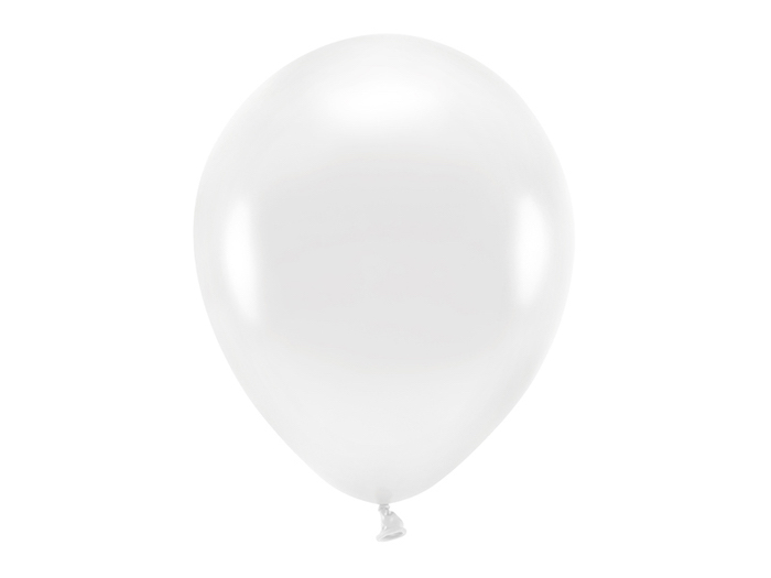 Metallic Hvide Balloner - 10 stk. til Uforglemmelig Fest!