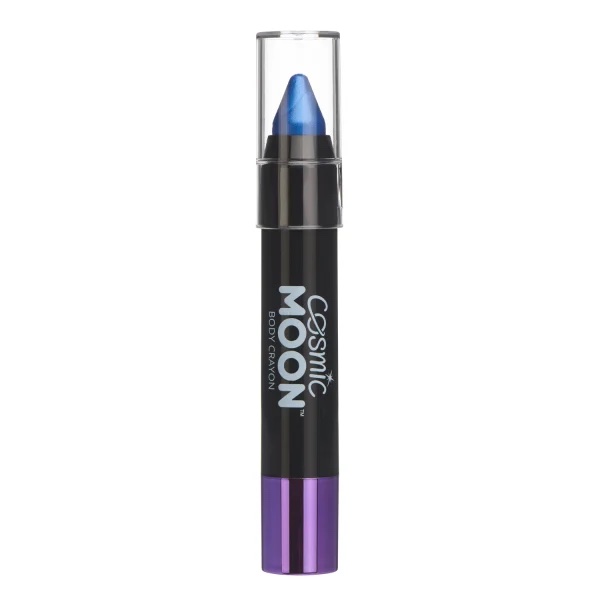 Metallic Krops Stift i Blå - Ideel til Festkostumer!