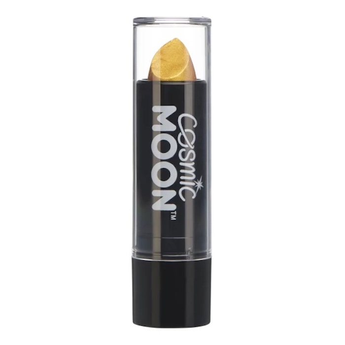 Metallic Guld Læbestift til Temafest - Glitrende Look!