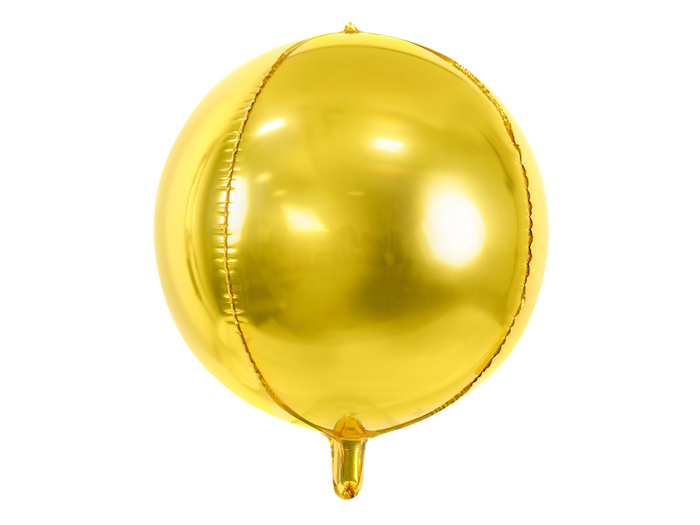 Metallisk Guld Folieballon 40 cm til Uforglemmelig Fest