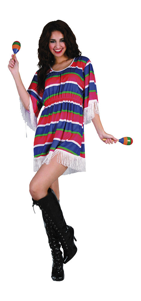 Farverigt Mexicansk Kostume til Temafest - Festlig Sjov!