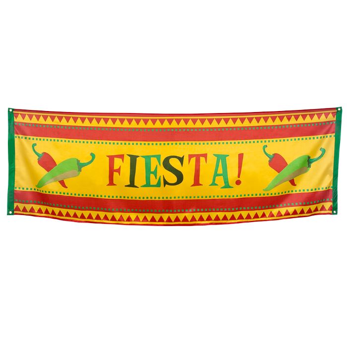 Mexicansk Fiesta Banner med Chillier - Festlig Dekoration