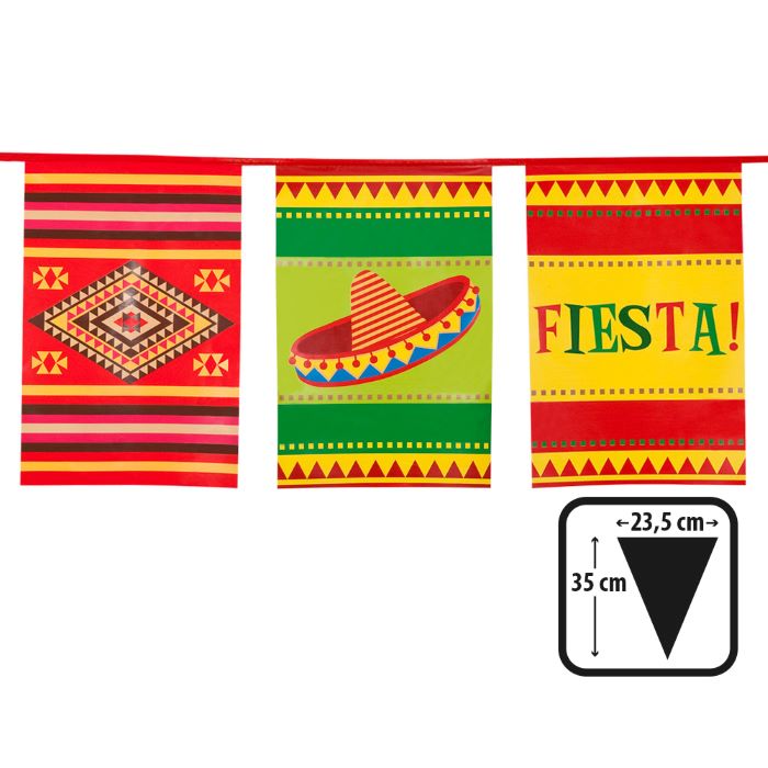 Mexicansk Fiesta Guirlande - Farverig Festdekoration