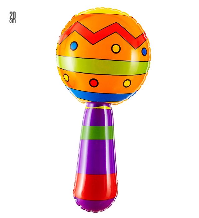 Mexicanske Oppustelige Maracas med Lyd - Feststemning!