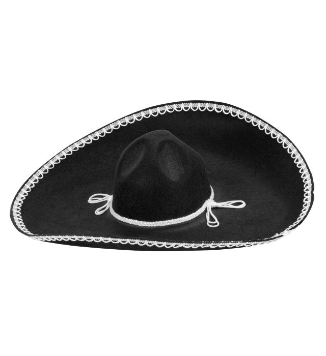 Mexicansk Sombrero Hat Sort 55