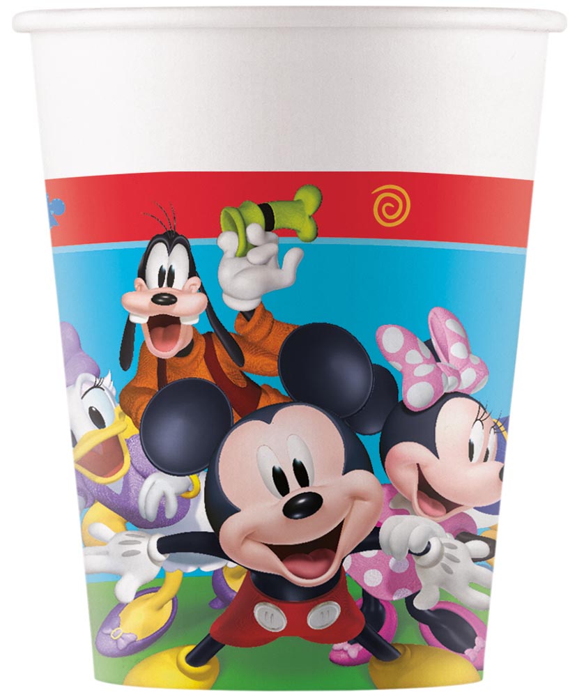 Mickey Mouse Papkrus - 8 stk til Børnefest og Fejring