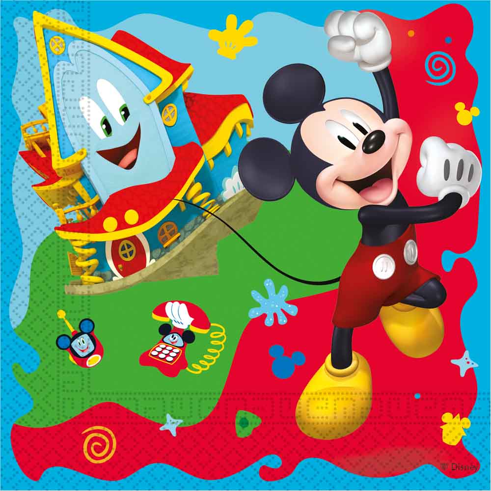 Mickey Mouse servietter – 20 stk til børnefødselsdagsparty