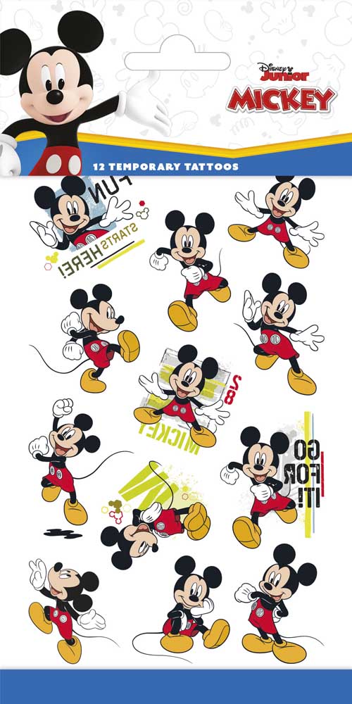 Mickey Mouse Tatoveringer – 12 Stk til Festlige Begivenheder