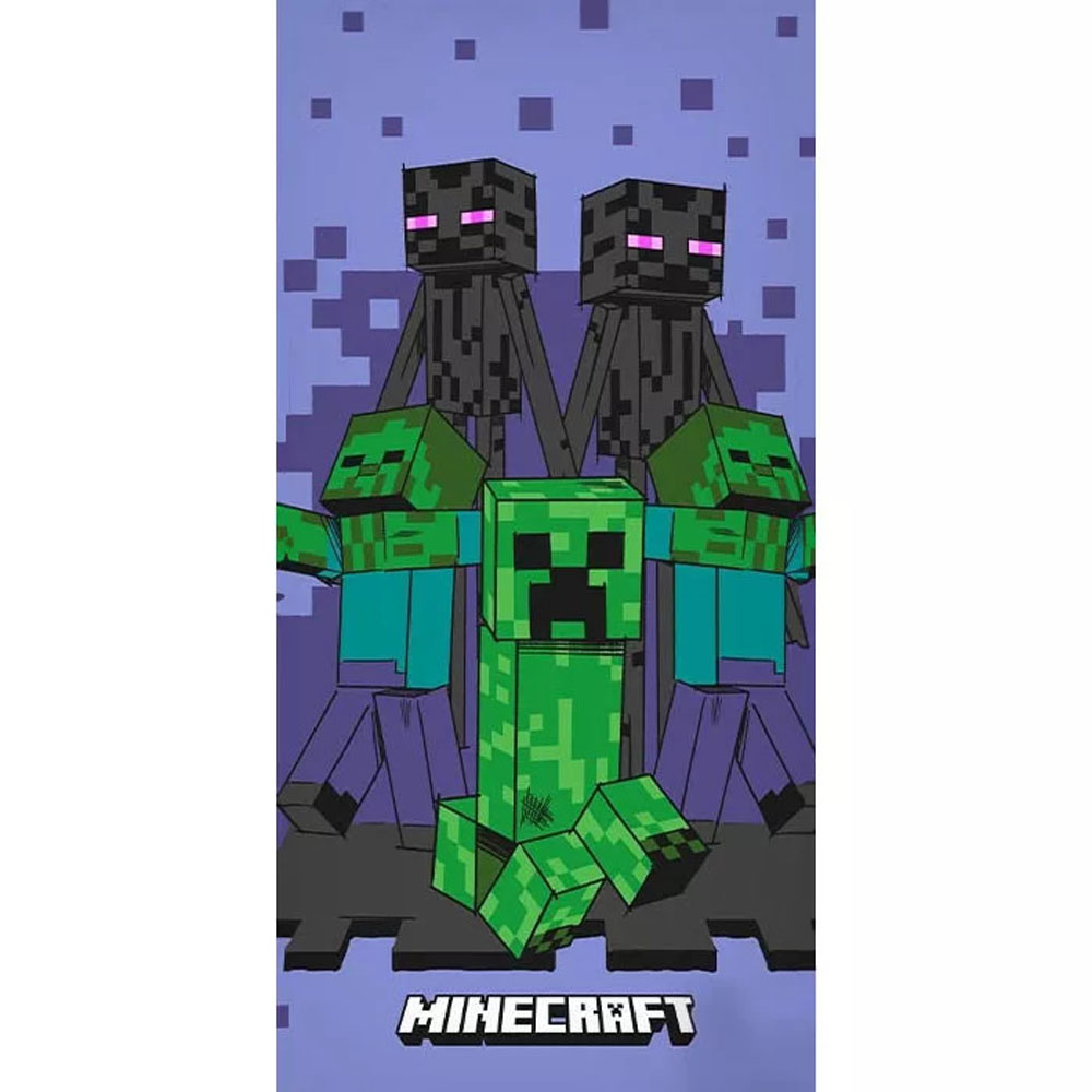 Minecraft Creeper Badehåndklæde - Perfekt til Strand og Bad!