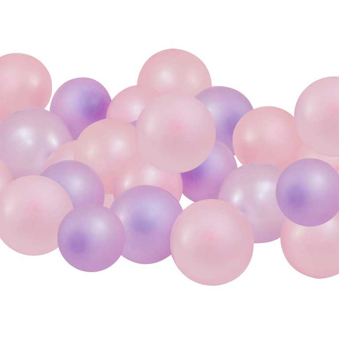 Mini Balloner i Pink Nuancer - 40 stk. til Festen