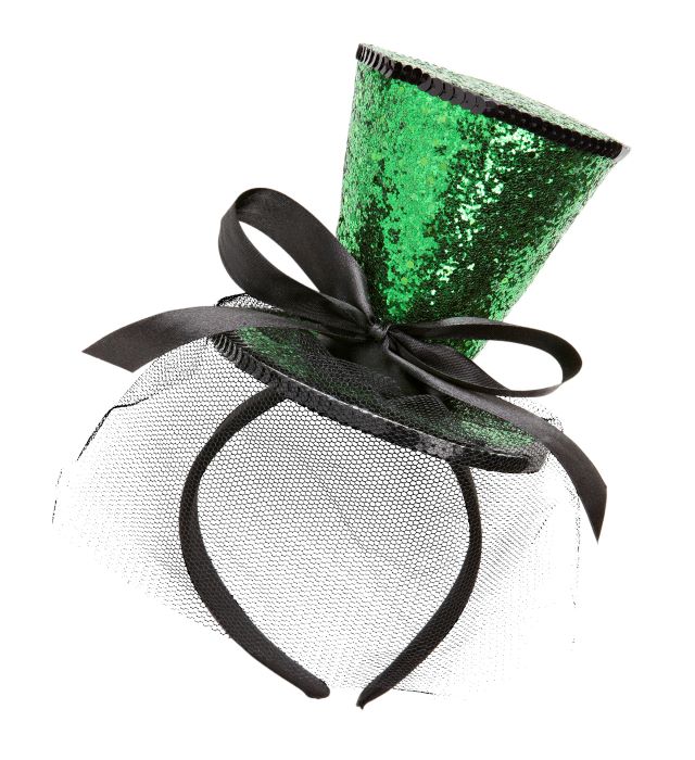 Mini Glitter Hat i Grøn – Festlig Accessory til Fester!
