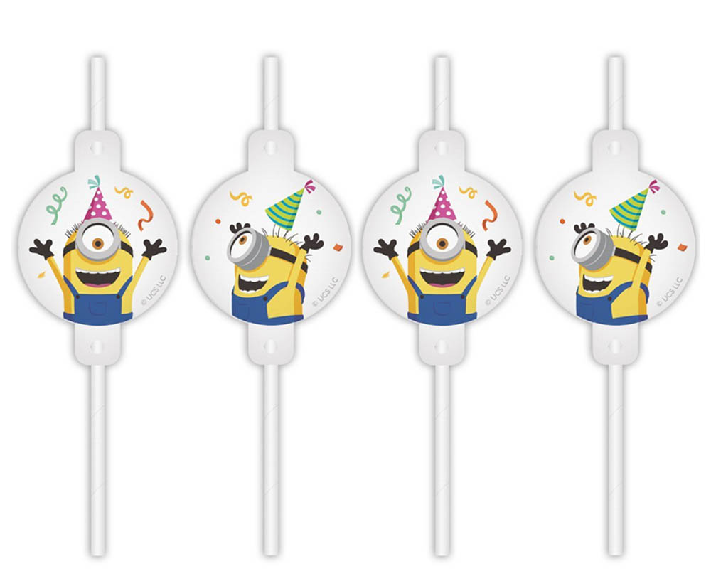 Minions Papsugerør – 4 Festlige Stykker til Børnefødselsdag