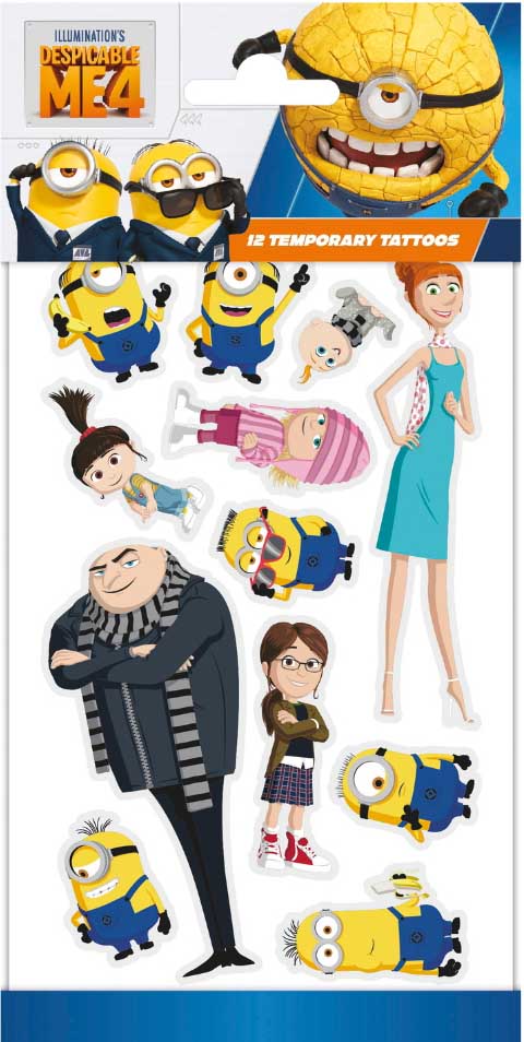 Minions Tatoveringer – 12 Sjove til Børnefødselsdag!