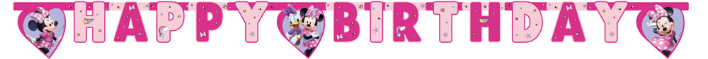 Minnie Mouse Fødselsdagsbanner til Festlig Dekoration