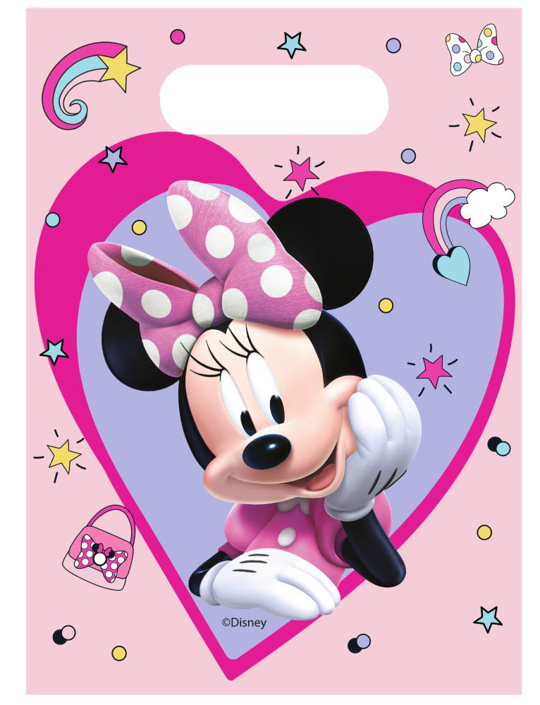 Minnie Mouse Slikposer – 6 stk. til Børnefødselsdag