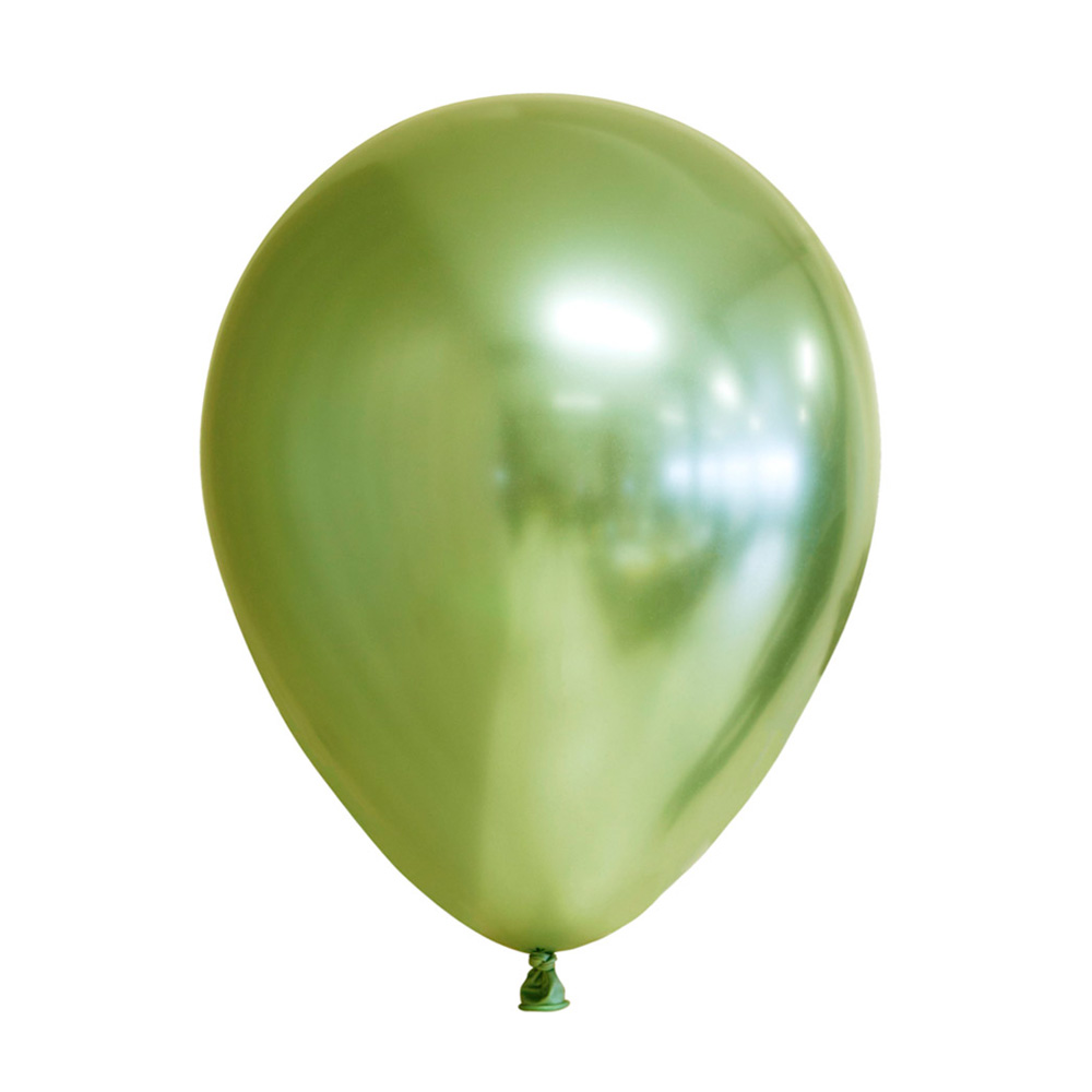 Spejl Chrome Balloner 10 Stk – Lysegrøn til Fest!