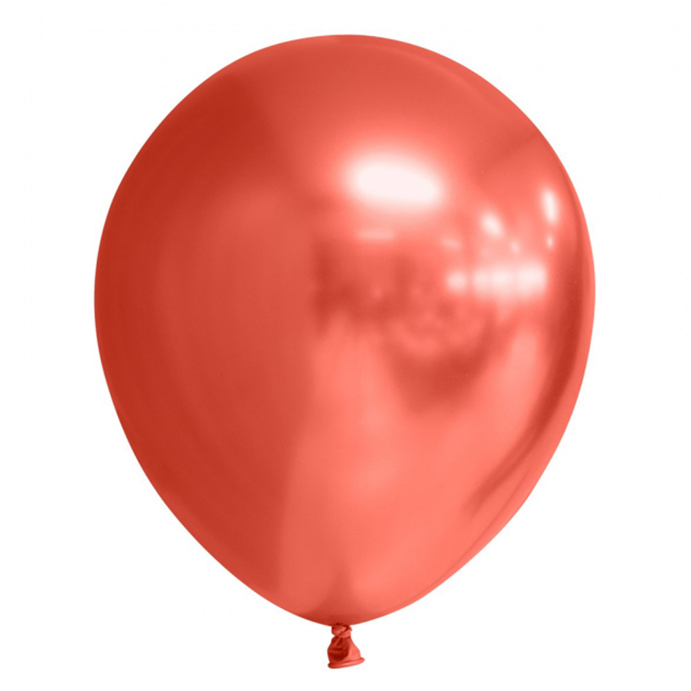 Røde Chrome Balloner – 10 Stk til Festlige Begivenheder