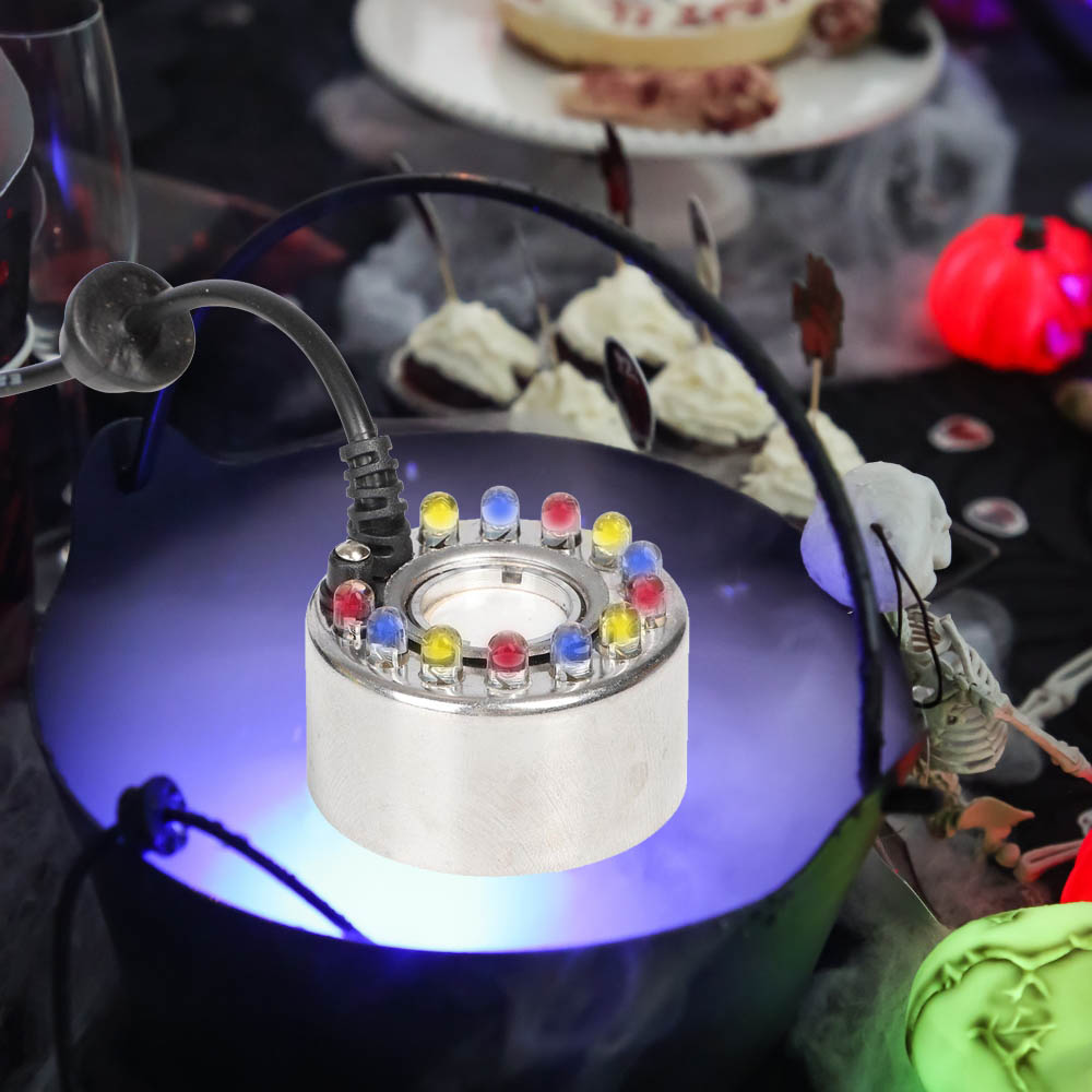 Magisk Røgmaskine med LED Lys til Halloween Fest!
