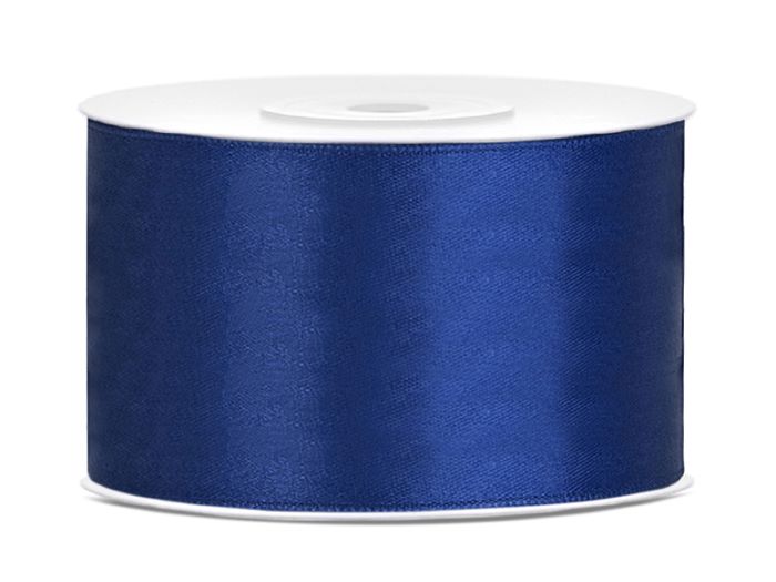 Mørkeblåt Satinbånd 38 mm x 25 m - Perfekt til festpynt