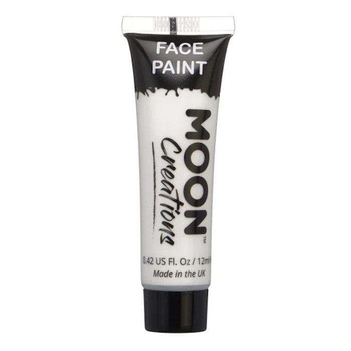 Moon Creations Hvid Ansigtsmaling - Festlig Makeup til Fester