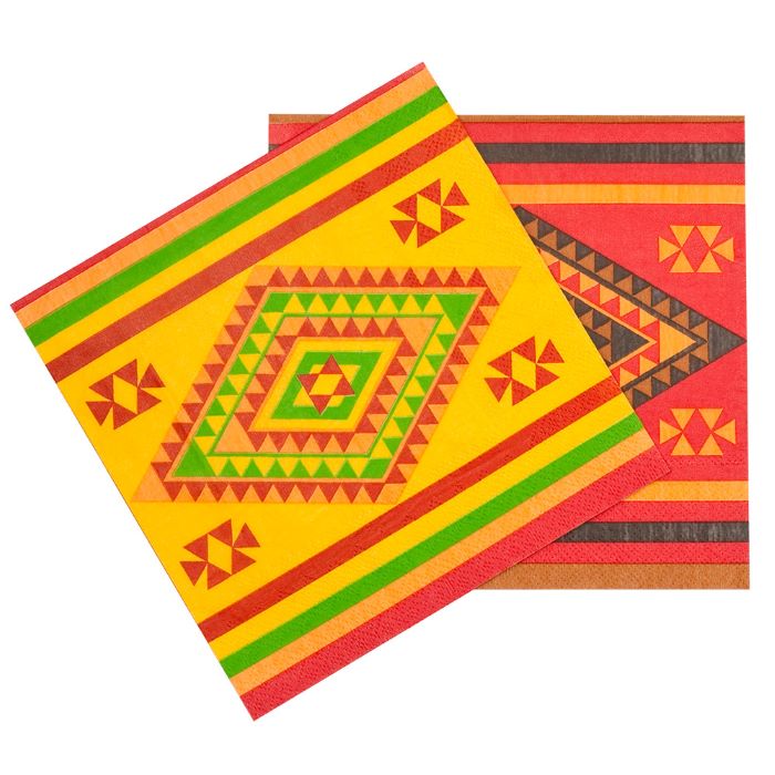 Multifarvede Mexicanske Servietter - Perfekte til Fest!