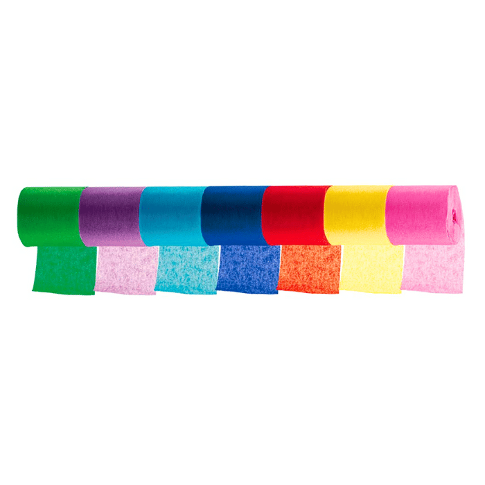 Multifarvet Crepe Streamers 20x 5m - Fantastisk tilbud!