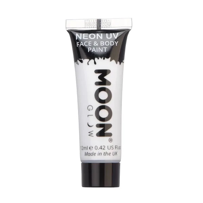 Neon UV Ansigts- og Kropsmaling Intens Hvid 12 ml
