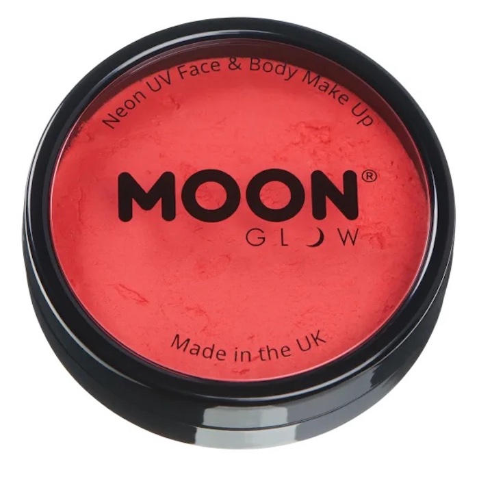 Neon   Ansigts   Kropsmaling Intens Rød 36   Moon Creations