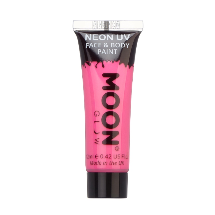 Intens Neon Pink UV-Ansigts- og Kropsmaling 12 ml