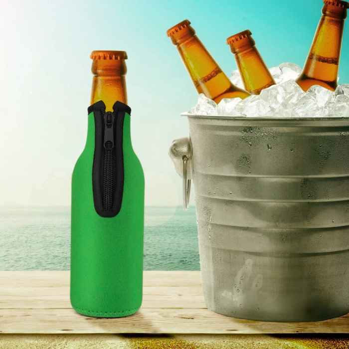 Neopren Flaske Nedkøler i Lime Grøn – Fantastisk Tilbud!