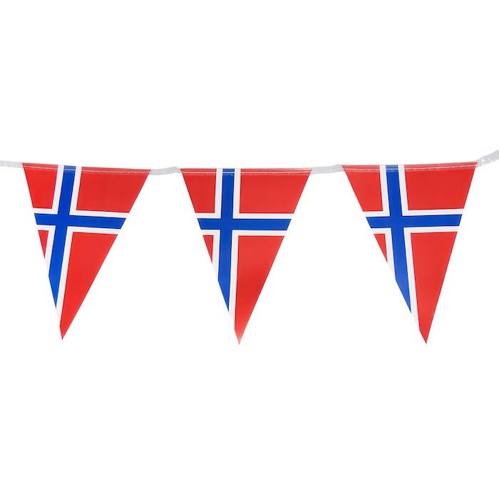 Norge Flagguirlande - Festlig Dekoration til Din Fejring
