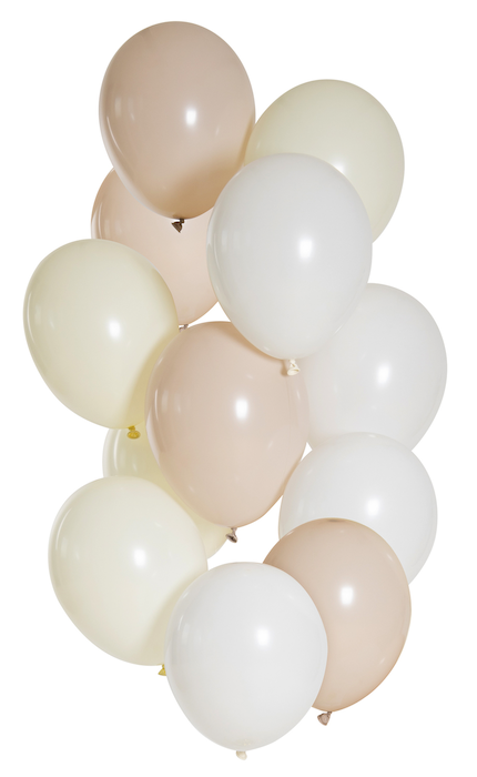 Nude Nuancer Ballon Buket - 12 stk. til festlige anledninger