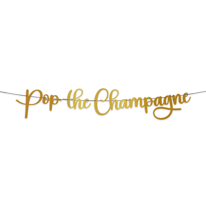 Nytårs Guirlande - Pop Champagne Meter Dekoration