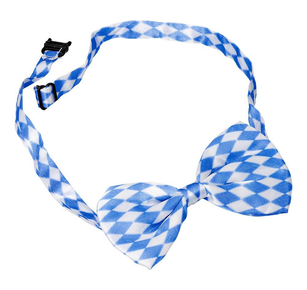 Oktoberfest Butterfly i Blå og Hvid Tern – Festligt Tilbehør!
