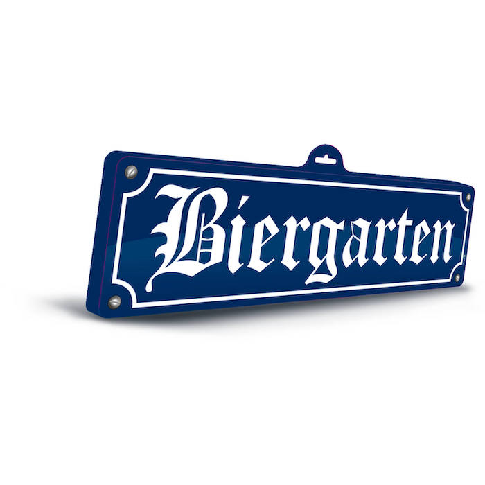 Oktoberfest 3D Biergarten Skilt – Festlig Dekoration!