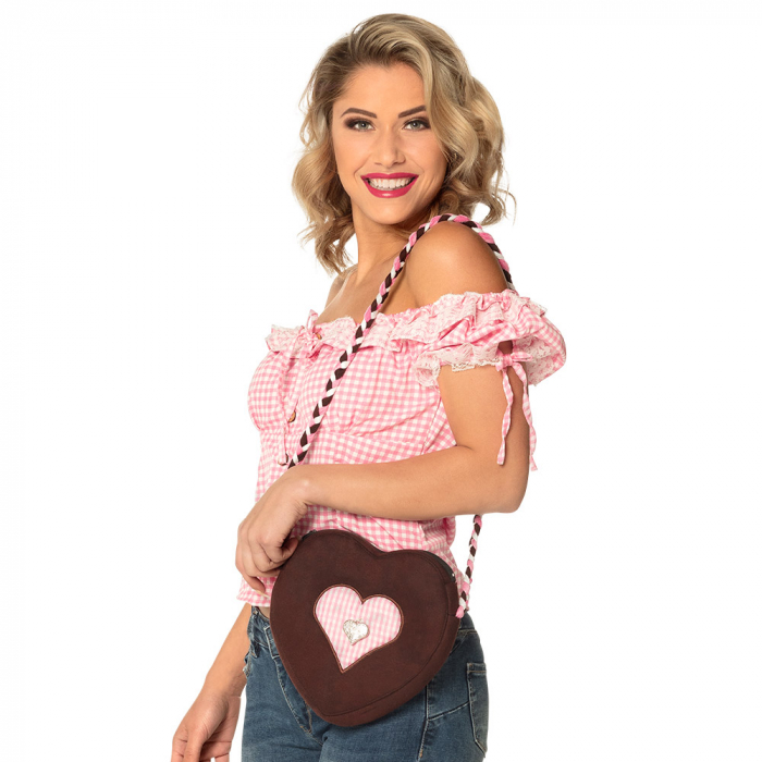 Hjerteformet Håndtaske til Oktoberfest - Festlig Accessory