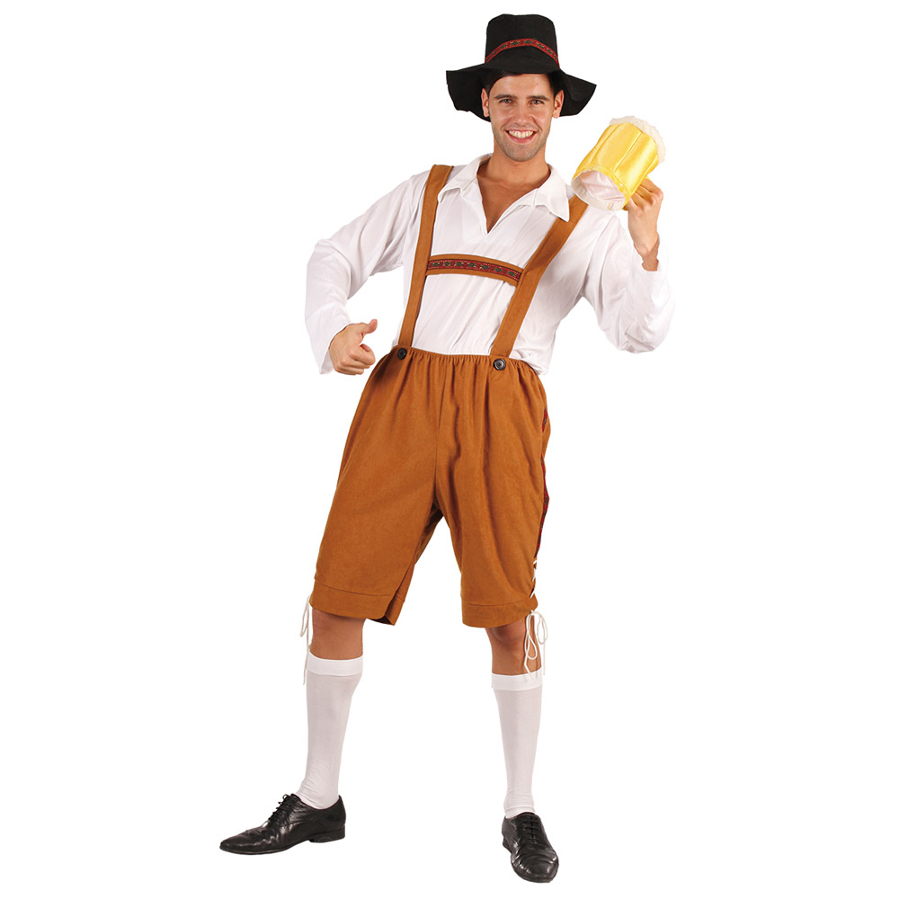 Festligt Oktoberfest Kostume til Mænd - Onesize Design
