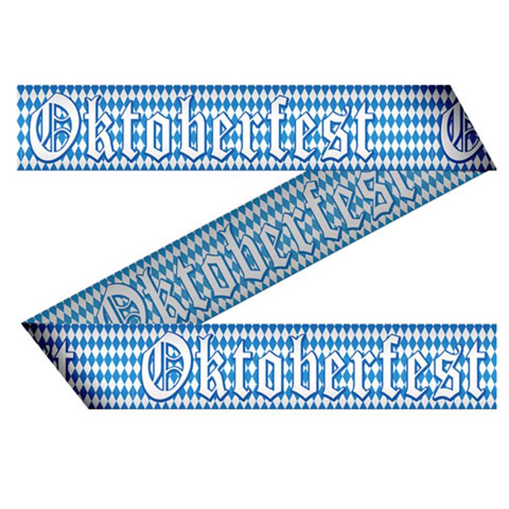 Oktoberfest Dekorationsbånd 15 Meter – Blå & Hvid Festpynt
