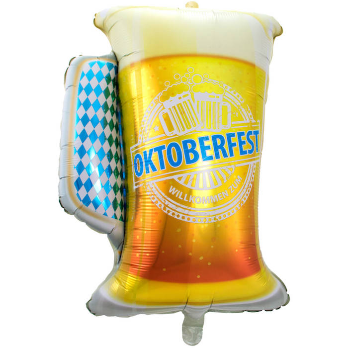 Oktoberfest Ølkrus Folieballon - Festlig Dekoration til Fester