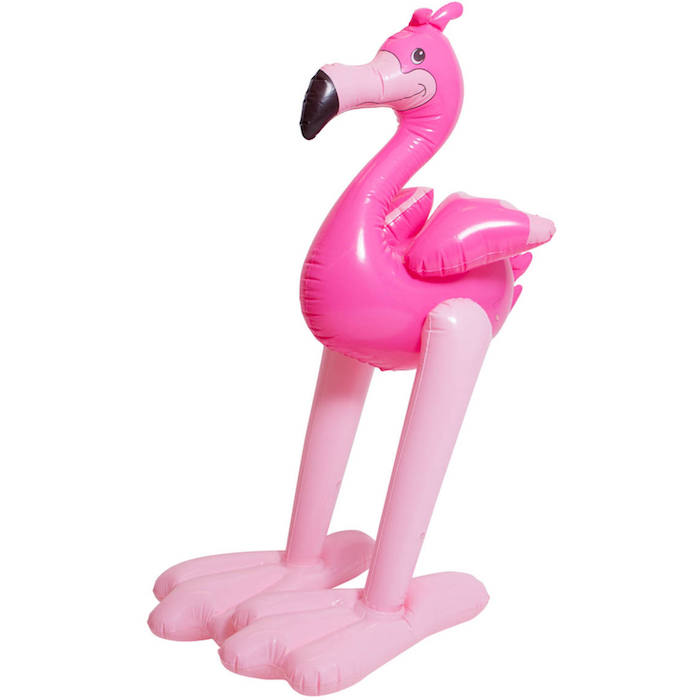 Oppustelig Flamingo 120 cm til Hawaii Tema Fest