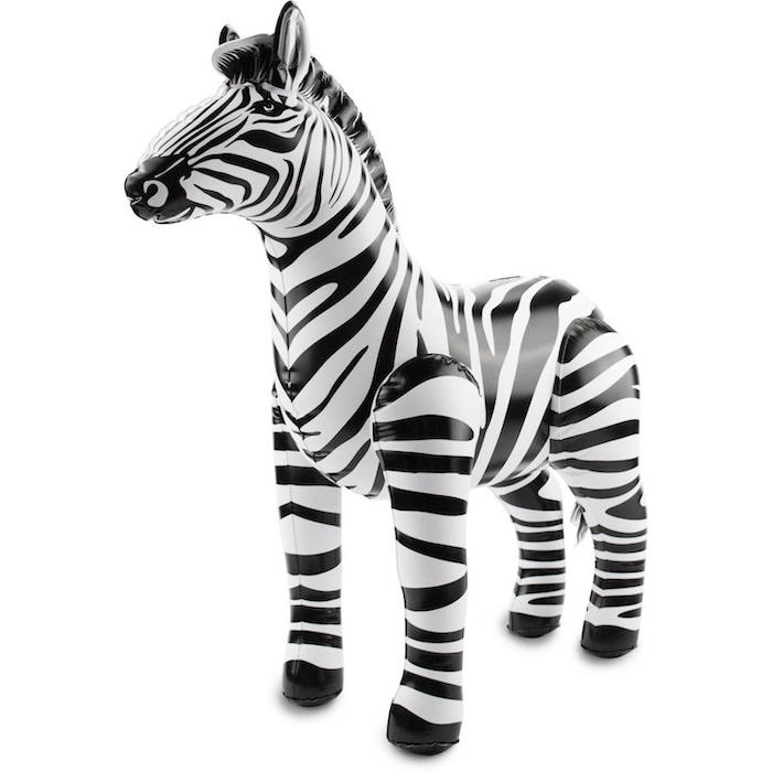 Oppustelig Zebra - Festlig Dekoration til Dit Event