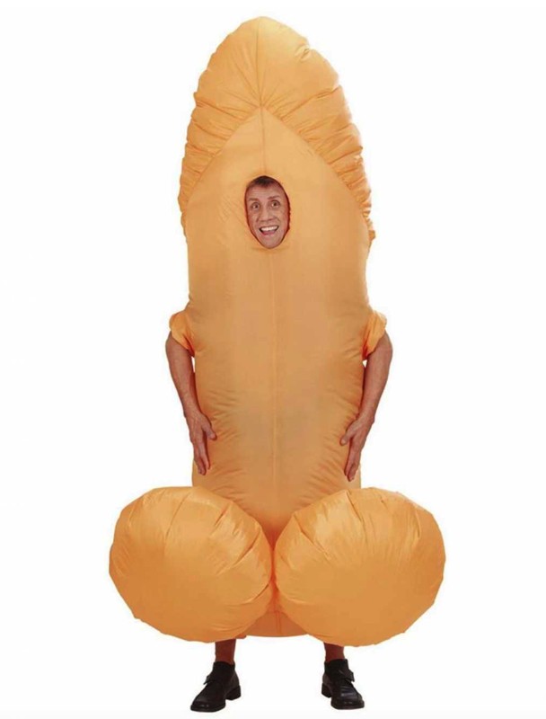 Oppusteligt Penis Kostume - Sjov til Festen!