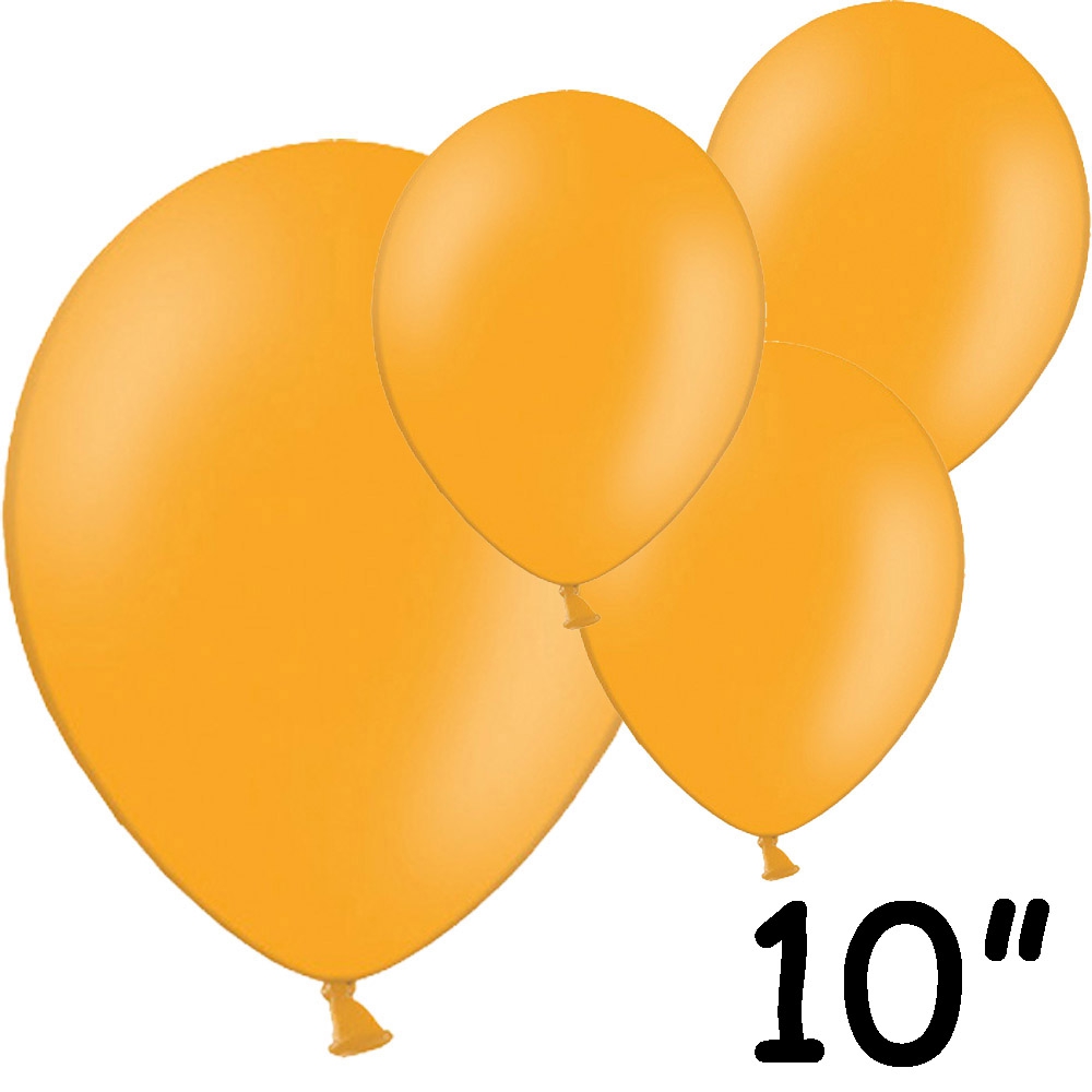100 stk. Orange Balloner til Festlige Begivenheder!