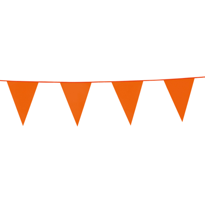 Orange Flagguirlande 20   30   10