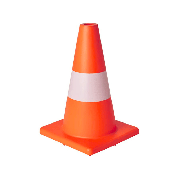 Orange Kegle med Hvid Stribe - Perfekt til Fest og Aktiviteter!