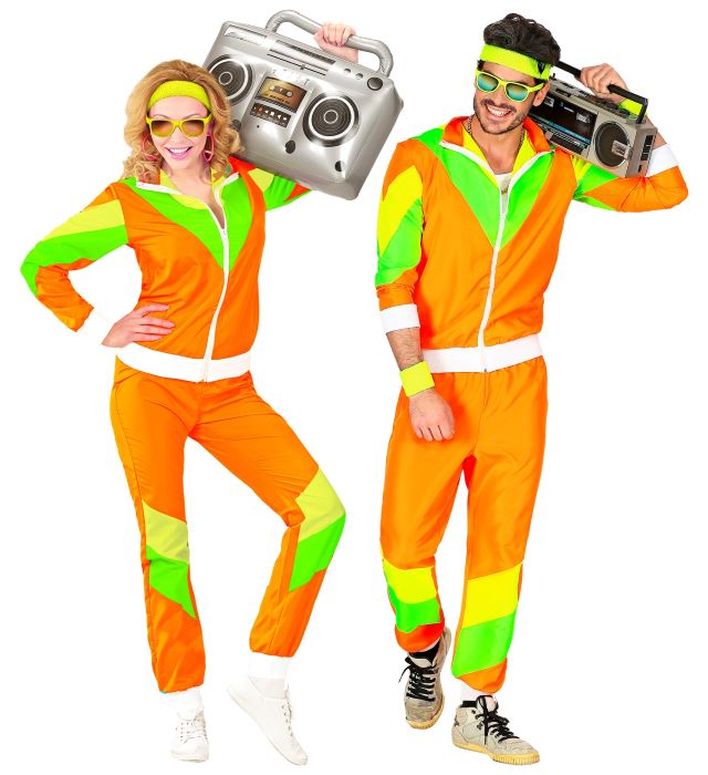 Orange Retro Træningsdragt - Dele på udsalg!